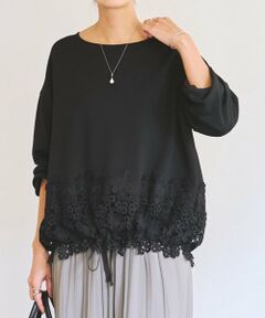 BEARDSLEY / ビアズリー カットソー | 《12/6(土)12：00予約》ダンボール裾レースプルオーバー