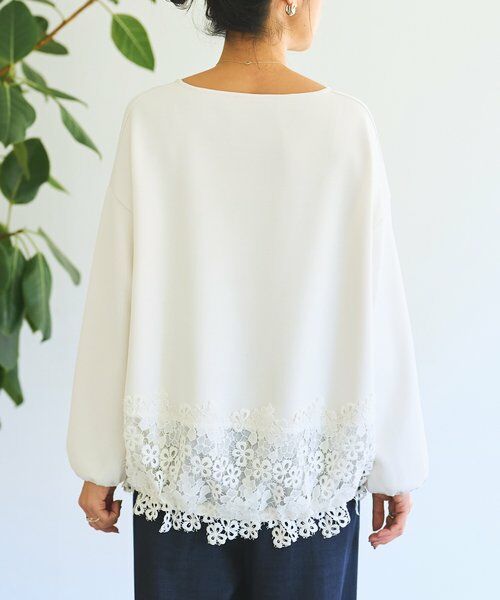 BEARDSLEY / ビアズリー カットソー | ダンボール裾レースプルオーバー | 詳細11