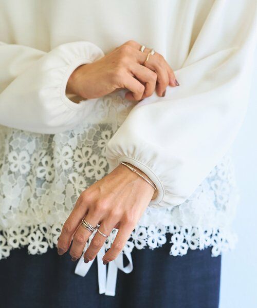 BEARDSLEY / ビアズリー カットソー | ダンボール裾レースプルオーバー | 詳細13