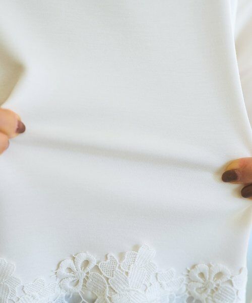 BEARDSLEY / ビアズリー カットソー | ダンボール裾レースプルオーバー | 詳細17