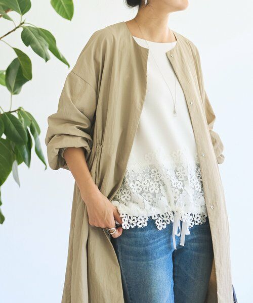 BEARDSLEY / ビアズリー カットソー | ダンボール裾レースプルオーバー | 詳細20