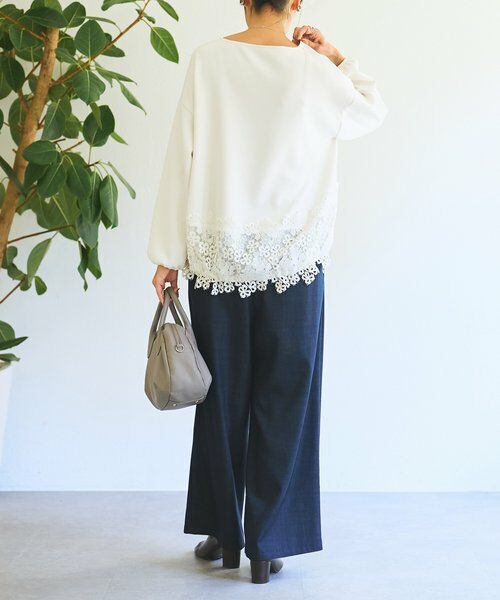 BEARDSLEY / ビアズリー カットソー | ダンボール裾レースプルオーバー | 詳細8