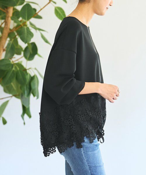 BEARDSLEY / ビアズリー カットソー | ダンボール裾レースプルオーバー | 詳細24