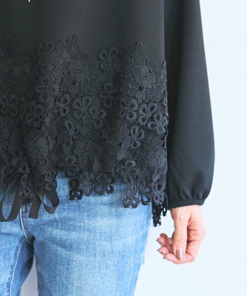BEARDSLEY / ビアズリー カットソー | ダンボール裾レースプルオーバー | 詳細25