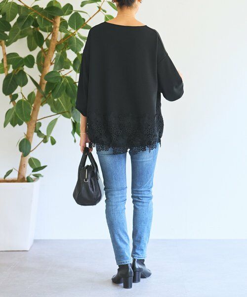 BEARDSLEY / ビアズリー カットソー | ダンボール裾レースプルオーバー | 詳細28