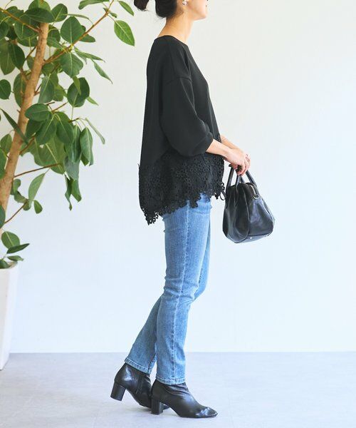 BEARDSLEY / ビアズリー カットソー | ダンボール裾レースプルオーバー | 詳細29