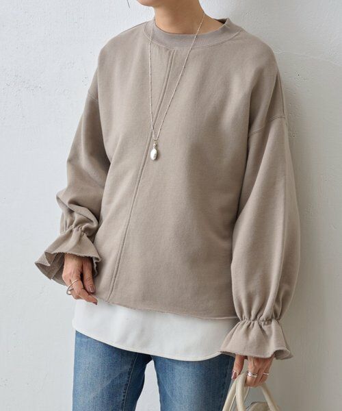 BEARDSLEY / ビアズリー カットソー | 袖口フリルトレーナー | 詳細2