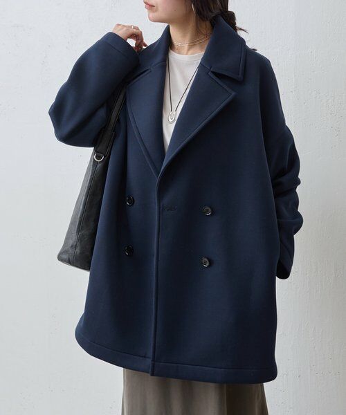 BEARDSLEY / ビアズリー ピーコート | ダンボールPコート(ネイビー)