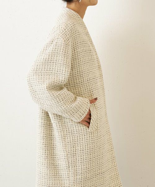 BEARDSLEY / ビアズリー その他アウター | チェックツイードロングコート | 詳細12