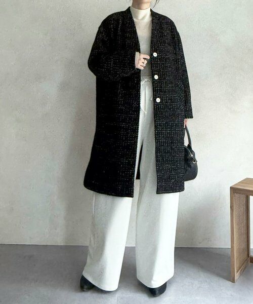 BEARDSLEY / ビアズリー その他アウター | チェックツイードロングコート | 詳細19