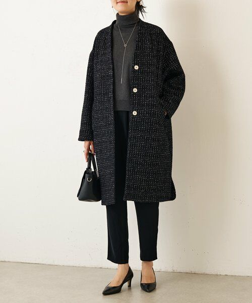 BEARDSLEY / ビアズリー その他アウター | チェックツイードロングコート | 詳細20