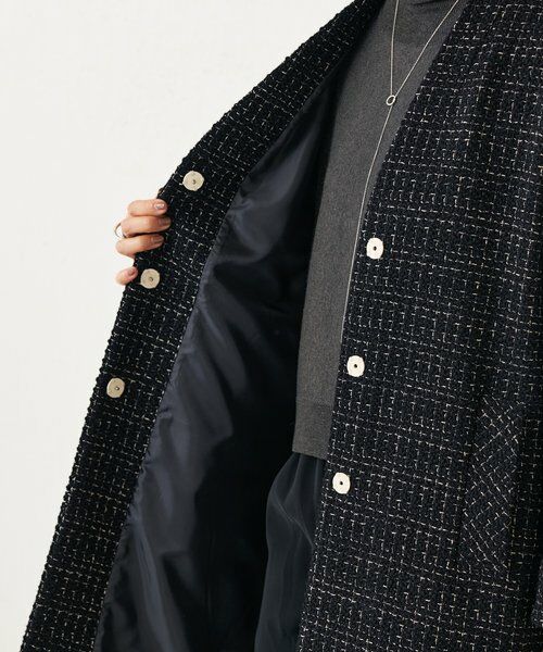 BEARDSLEY / ビアズリー その他アウター | チェックツイードロングコート | 詳細27