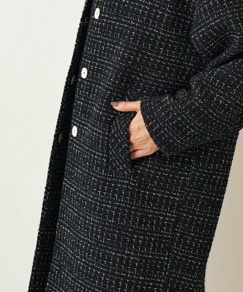 BEARDSLEY / ビアズリー その他アウター | チェックツイードロングコート | 詳細29