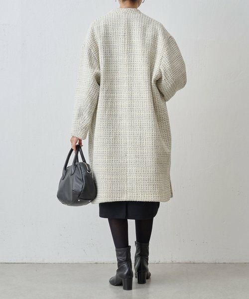 BEARDSLEY / ビアズリー その他アウター | チェックツイードロングコート | 詳細9