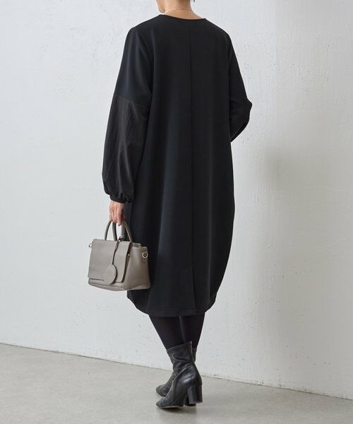 BEARDSLEY / ビアズリー ロング・マキシ丈ワンピース | ソデコンビワンピース | 詳細4