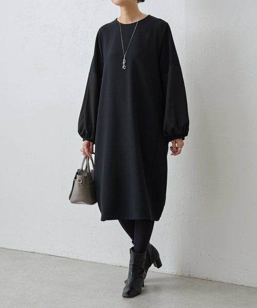 BEARDSLEY / ビアズリー ロング・マキシ丈ワンピース | ソデコンビワンピース | 詳細5