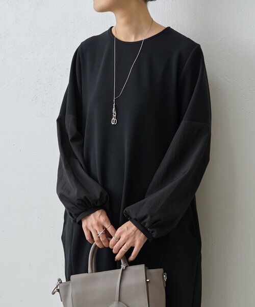 BEARDSLEY / ビアズリー ロング・マキシ丈ワンピース | ソデコンビワンピース | 詳細6