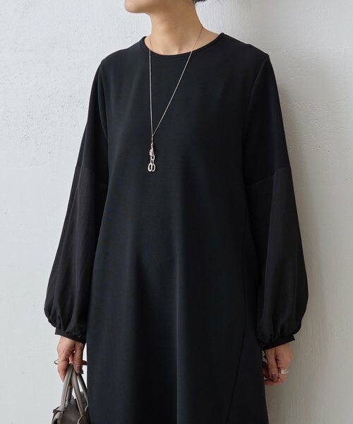 BEARDSLEY / ビアズリー ロング・マキシ丈ワンピース | ソデコンビワンピース | 詳細7