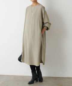 BEARDSLEY / ビアズリー ロング・マキシ丈ワンピース | 《12/11(木)12：00予約開始》袖口ニットシャツワンピース