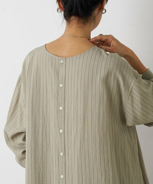 BEARDSLEY / ビアズリー ロング・マキシ丈ワンピース | 《12/11(木)12：00予約開始》袖口ニットシャツワンピース | 詳細6