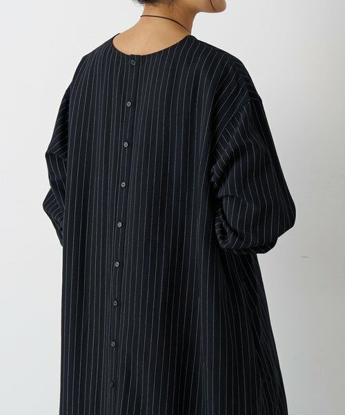 BEARDSLEY / ビアズリー ロング・マキシ丈ワンピース | 《12/11(木)12：00予約開始》袖口ニットシャツワンピース | 詳細16