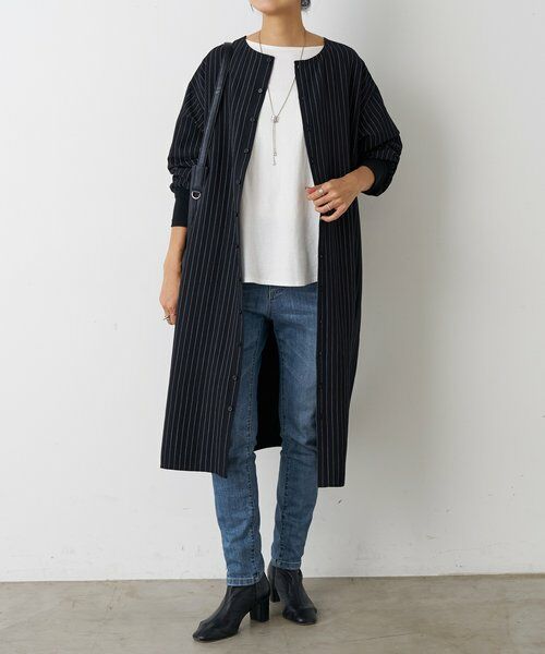 BEARDSLEY / ビアズリー ロング・マキシ丈ワンピース | 《12/11(木)12：00予約開始》袖口ニットシャツワンピース | 詳細17