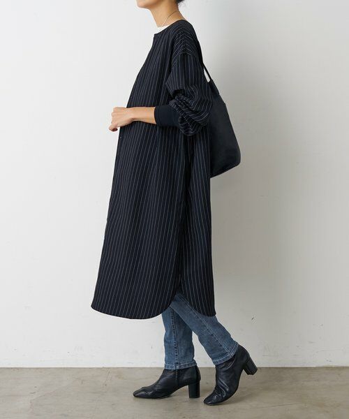 BEARDSLEY / ビアズリー ロング・マキシ丈ワンピース | 《12/11(木)12：00予約開始》袖口ニットシャツワンピース | 詳細18