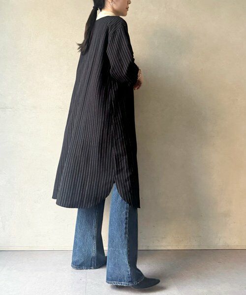 BEARDSLEY / ビアズリー ロング・マキシ丈ワンピース | 《12/11(木)12：00予約開始》袖口ニットシャツワンピース | 詳細8