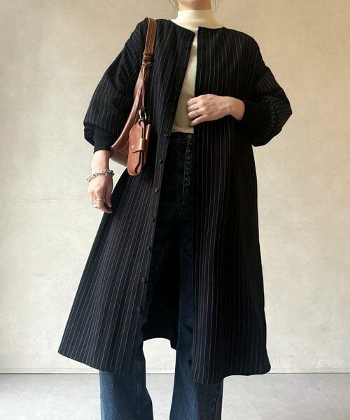 BEARDSLEY / ビアズリー ロング・マキシ丈ワンピース | 《12/11(木)12：00予約開始》袖口ニットシャツワンピース | 詳細11