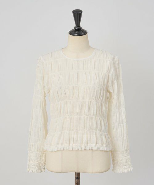 BEARDSLEY / ビアズリー シャツ・ブラウス | 《3/19(木)12：00新色・予約》コットンシャーリングブラウス | 詳細1