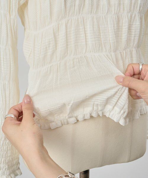 BEARDSLEY / ビアズリー シャツ・ブラウス | 《3/19(木)12：00新色・予約》コットンシャーリングブラウス | 詳細12