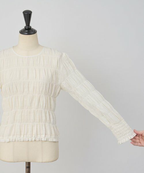 BEARDSLEY / ビアズリー シャツ・ブラウス | 《3/19(木)12：00新色・予約》コットンシャーリングブラウス | 詳細2