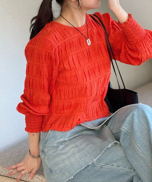 BEARDSLEY / ビアズリー シャツ・ブラウス | コットンシャーリングブラウス | 詳細10