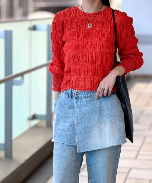 BEARDSLEY / ビアズリー シャツ・ブラウス | コットンシャーリングブラウス | 詳細12