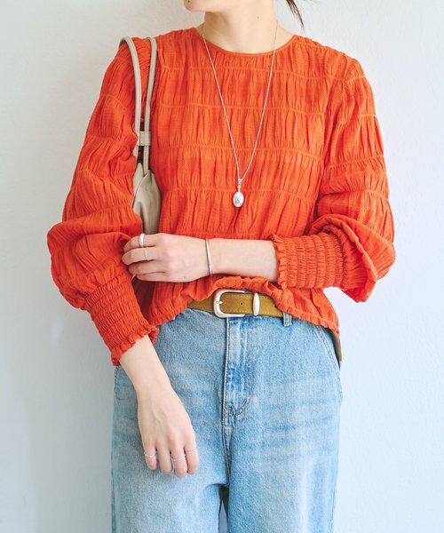 BEARDSLEY / ビアズリー シャツ・ブラウス | コットンシャーリングブラウス | 詳細2