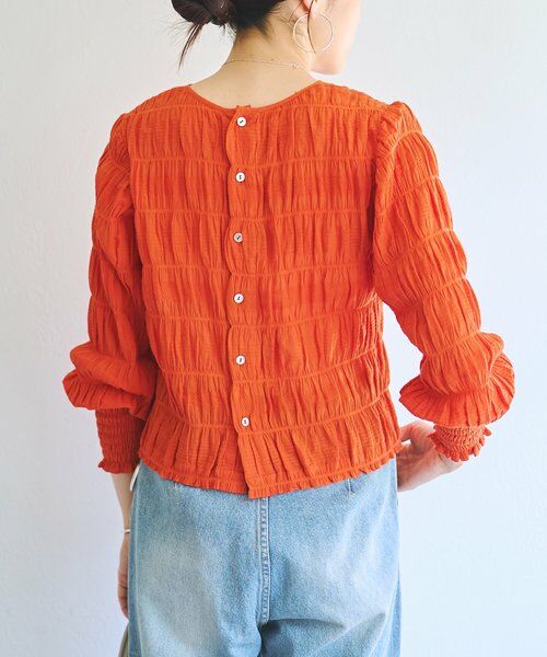 BEARDSLEY / ビアズリー シャツ・ブラウス | コットンシャーリングブラウス | 詳細3