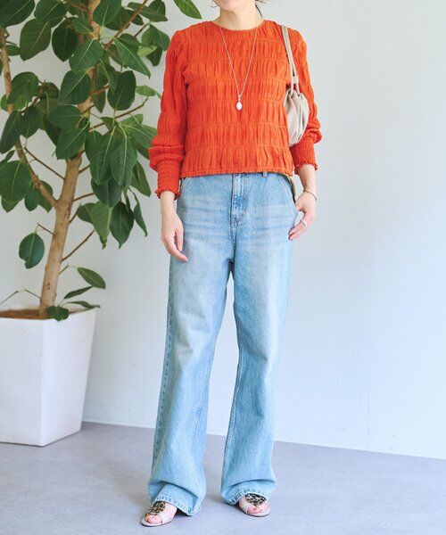 BEARDSLEY / ビアズリー シャツ・ブラウス | コットンシャーリングブラウス | 詳細4