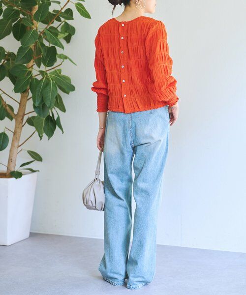 BEARDSLEY / ビアズリー シャツ・ブラウス | コットンシャーリングブラウス | 詳細5