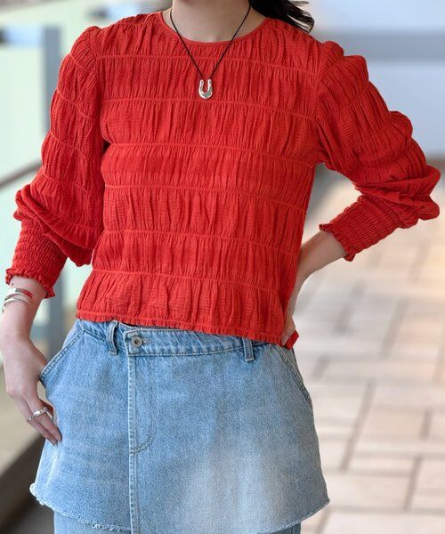 BEARDSLEY / ビアズリー シャツ・ブラウス | コットンシャーリングブラウス | 詳細6