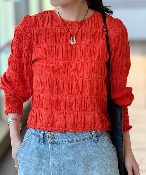 BEARDSLEY / ビアズリー シャツ・ブラウス | コットンシャーリングブラウス | 詳細7