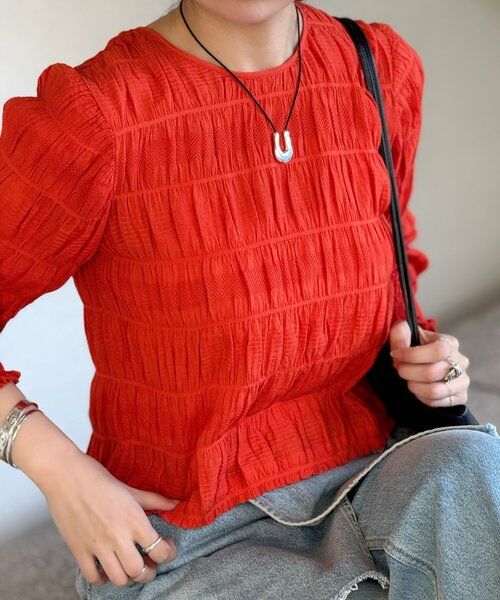 BEARDSLEY / ビアズリー シャツ・ブラウス | コットンシャーリングブラウス | 詳細9