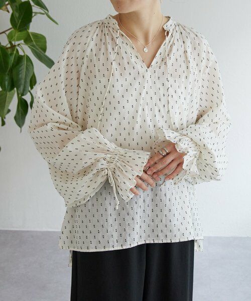 BEARDSLEY / ビアズリー シャツ・ブラウス | スモールカットジャガードブラウス | 詳細1