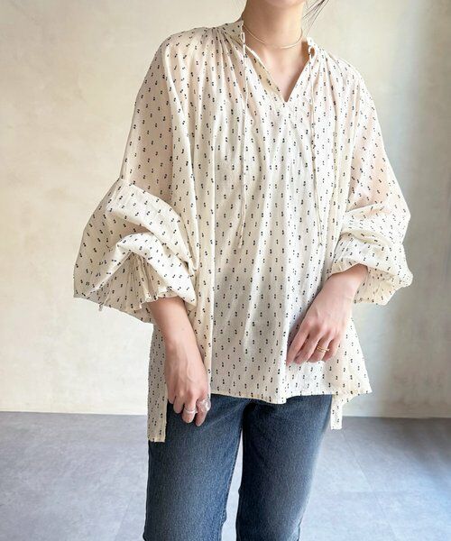 BEARDSLEY / ビアズリー シャツ・ブラウス | スモールカットジャガードブラウス | 詳細16