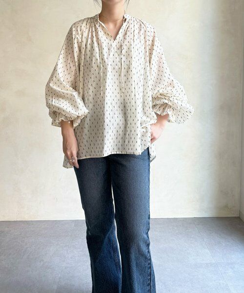 BEARDSLEY / ビアズリー シャツ・ブラウス | スモールカットジャガードブラウス | 詳細17