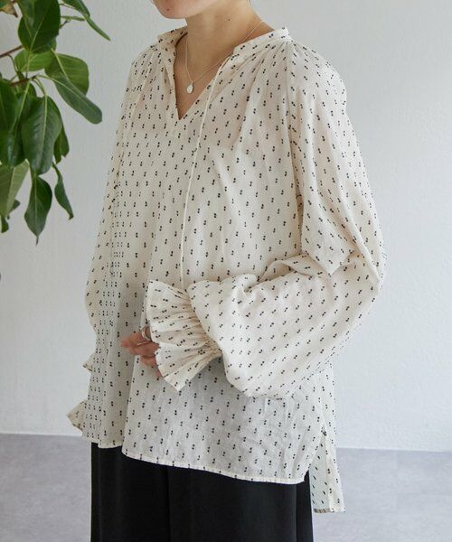 BEARDSLEY / ビアズリー シャツ・ブラウス | スモールカットジャガードブラウス | 詳細2