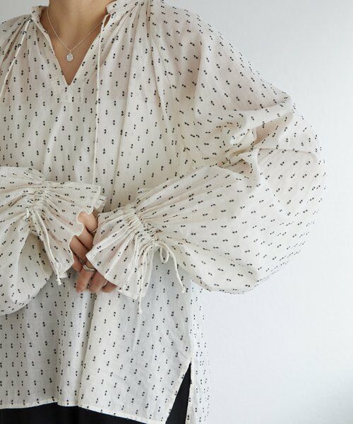 BEARDSLEY / ビアズリー シャツ・ブラウス | スモールカットジャガードブラウス | 詳細4