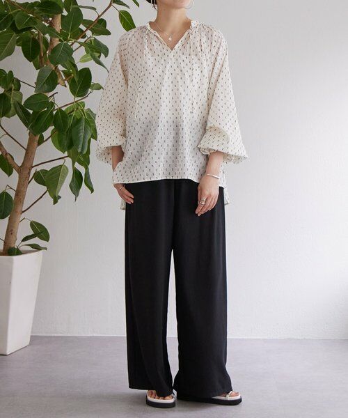 BEARDSLEY / ビアズリー シャツ・ブラウス | スモールカットジャガードブラウス | 詳細6