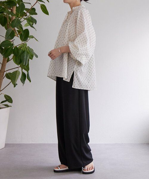 BEARDSLEY / ビアズリー シャツ・ブラウス | スモールカットジャガードブラウス | 詳細7