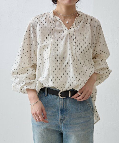 BEARDSLEY / ビアズリー シャツ・ブラウス | スモールカットジャガードブラウス | 詳細8