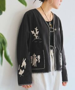 BEARDSLEY / ビアズリー その他アウター | ノーカラーメキシカンジャケット